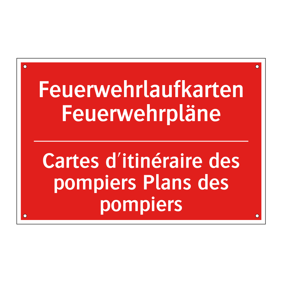 Feuerwehrlaufkarten Feuerwehrpläne /.../ - Cartes d'itinéraire des pompiers  /.../