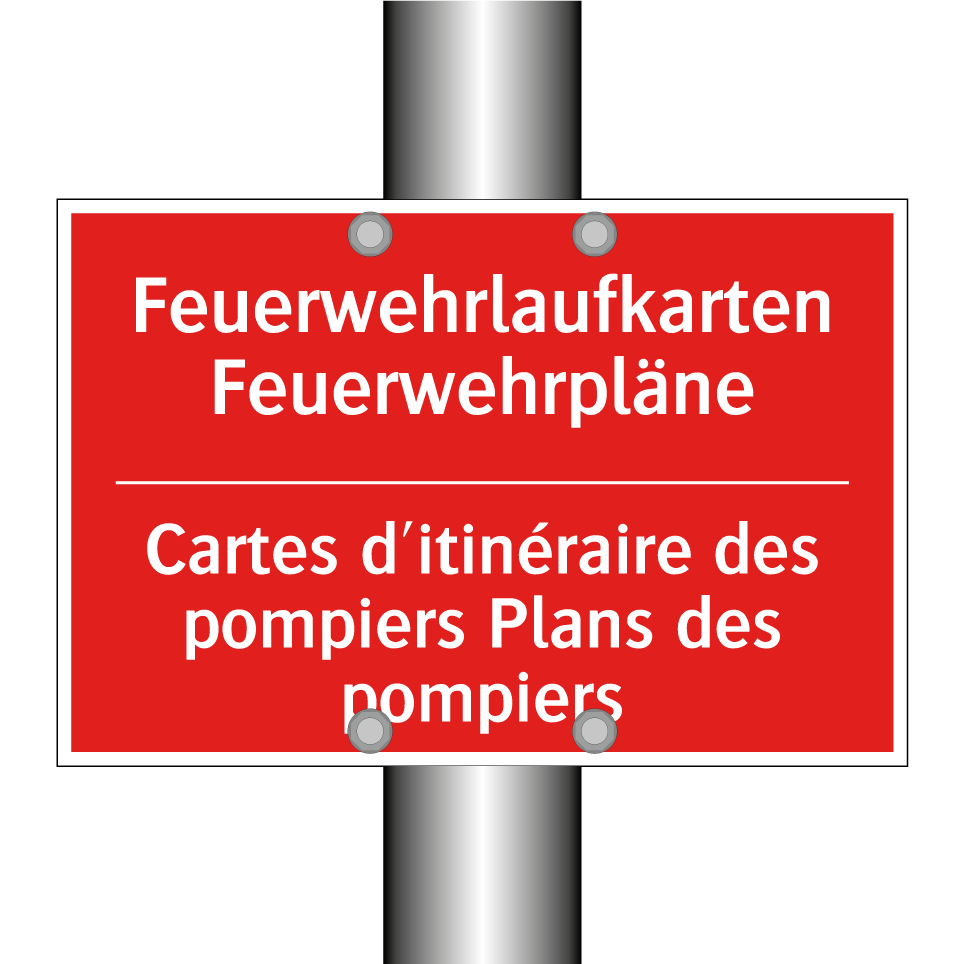 Feuerwehrlaufkarten Feuerwehrpläne /.../ - Cartes d'itinéraire des pompiers  /.../
