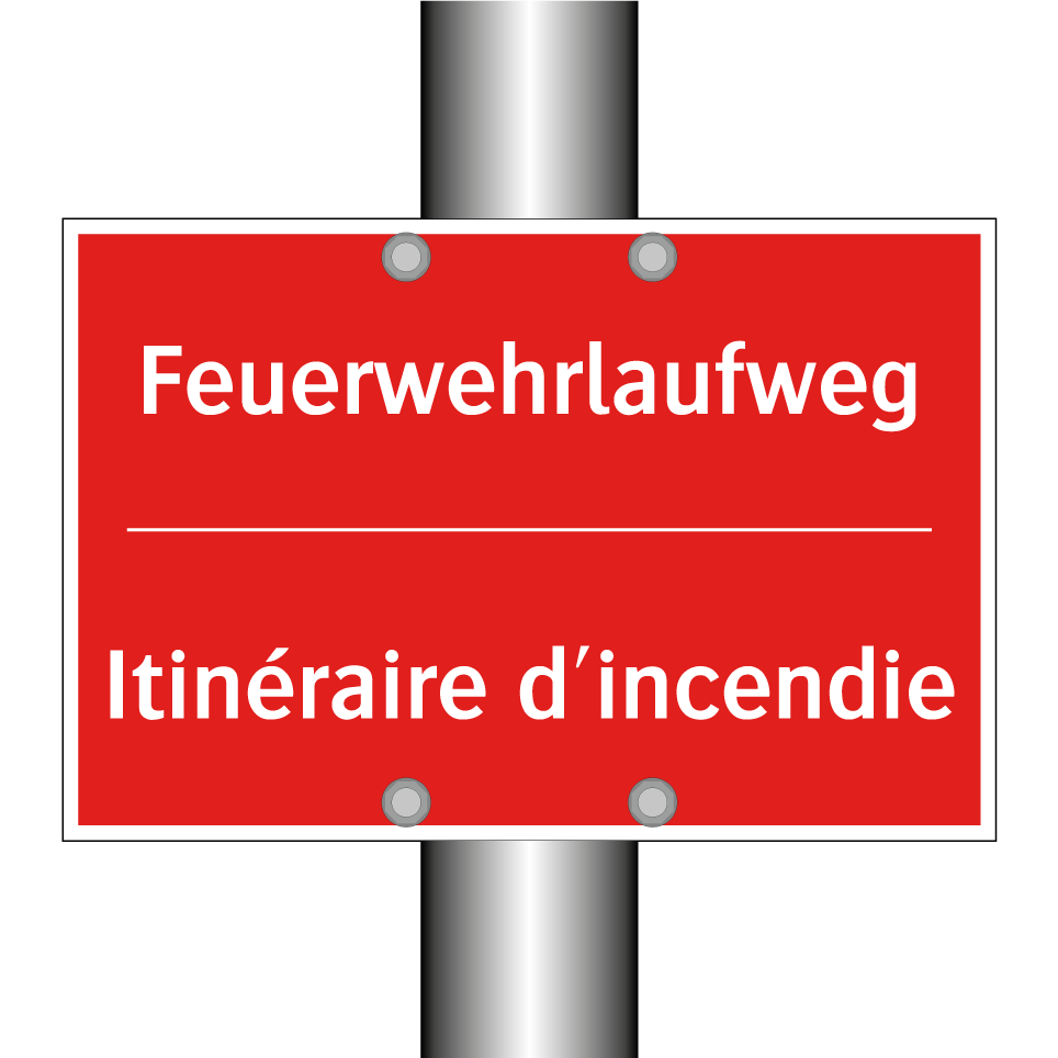 Feuerwehrlaufweg - Itinéraire d'incendie