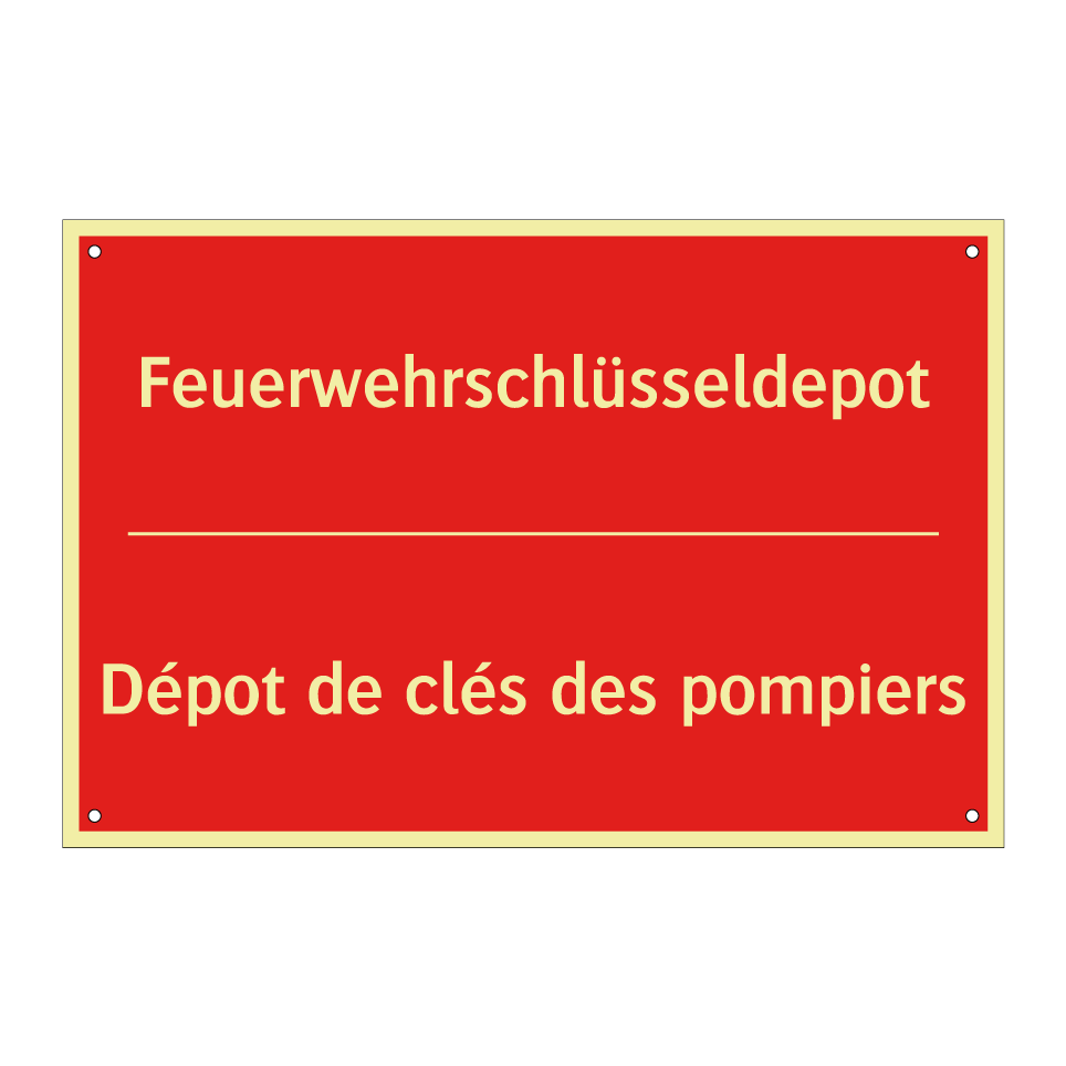 Feuerwehrschlüsseldepot - Dépot de clés des pompiers