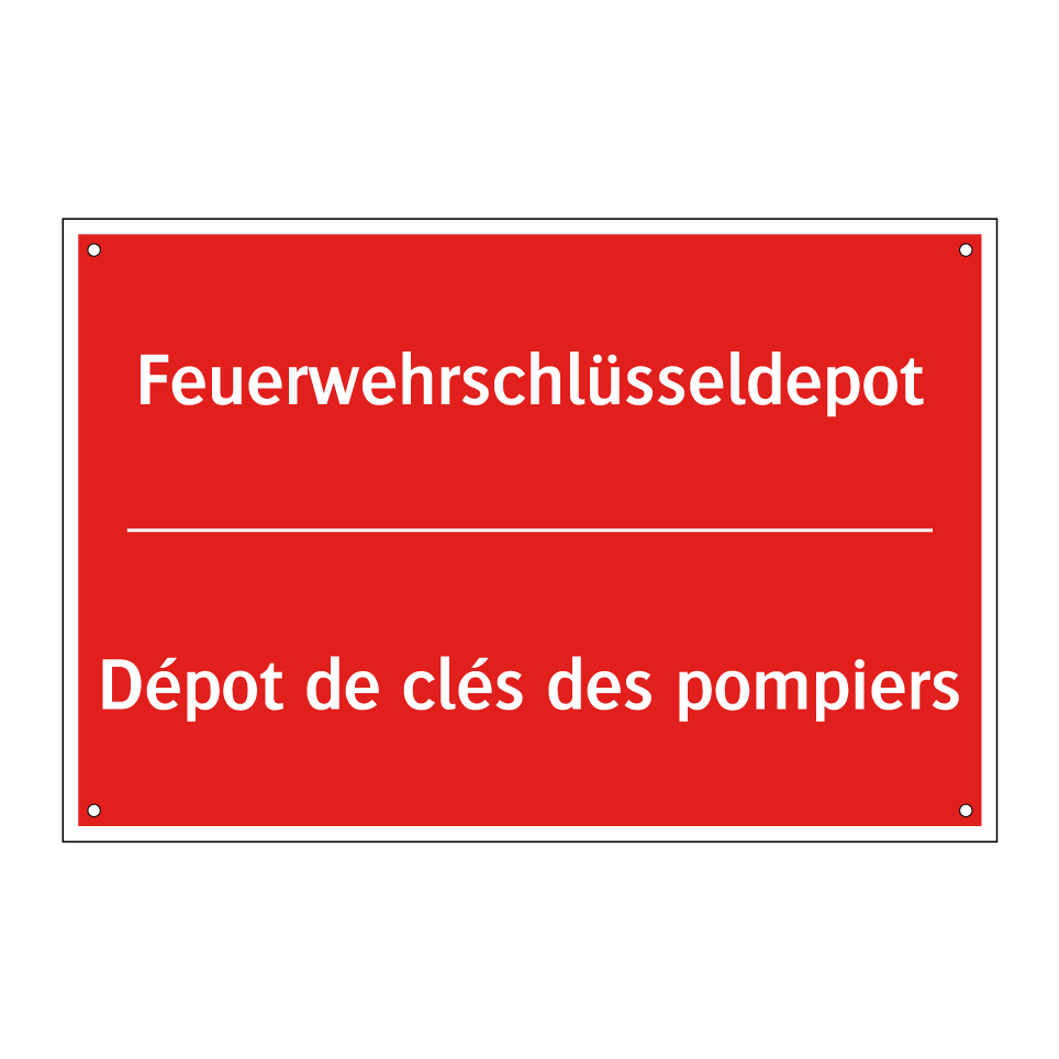 Feuerwehrschlüsseldepot - Dépot de clés des pompiers