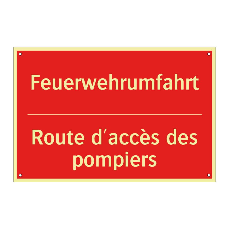 Feuerwehrumfahrt - Route d'accès des pompiers