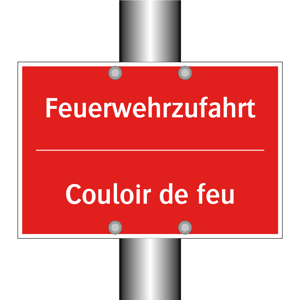 Feuerwehrzufahrt - Couloir de feu