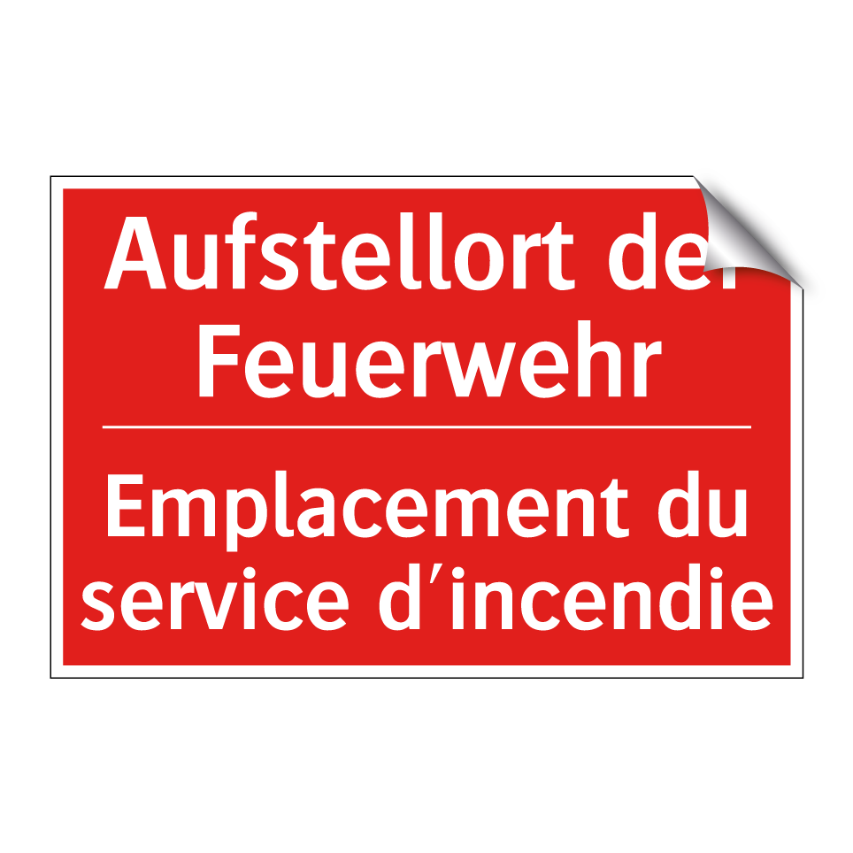 Aufstellort der Feuerwehr - Emplacement du service d'incendie /.../