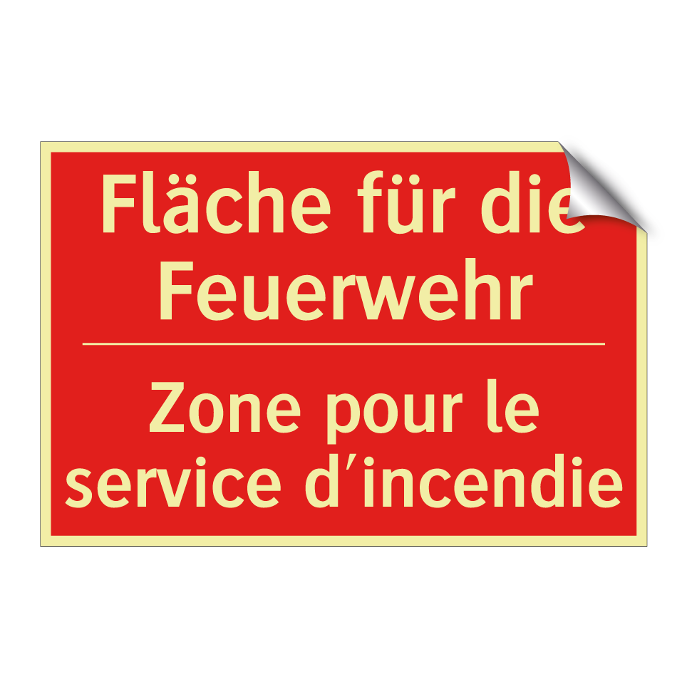 Fläche für die Feuerwehr - Zone pour le service d'incendie /.../