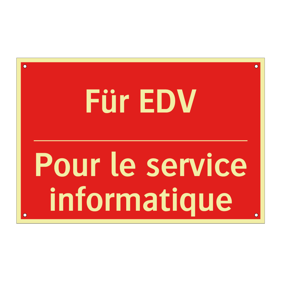 Für EDV - Pour le service informatique