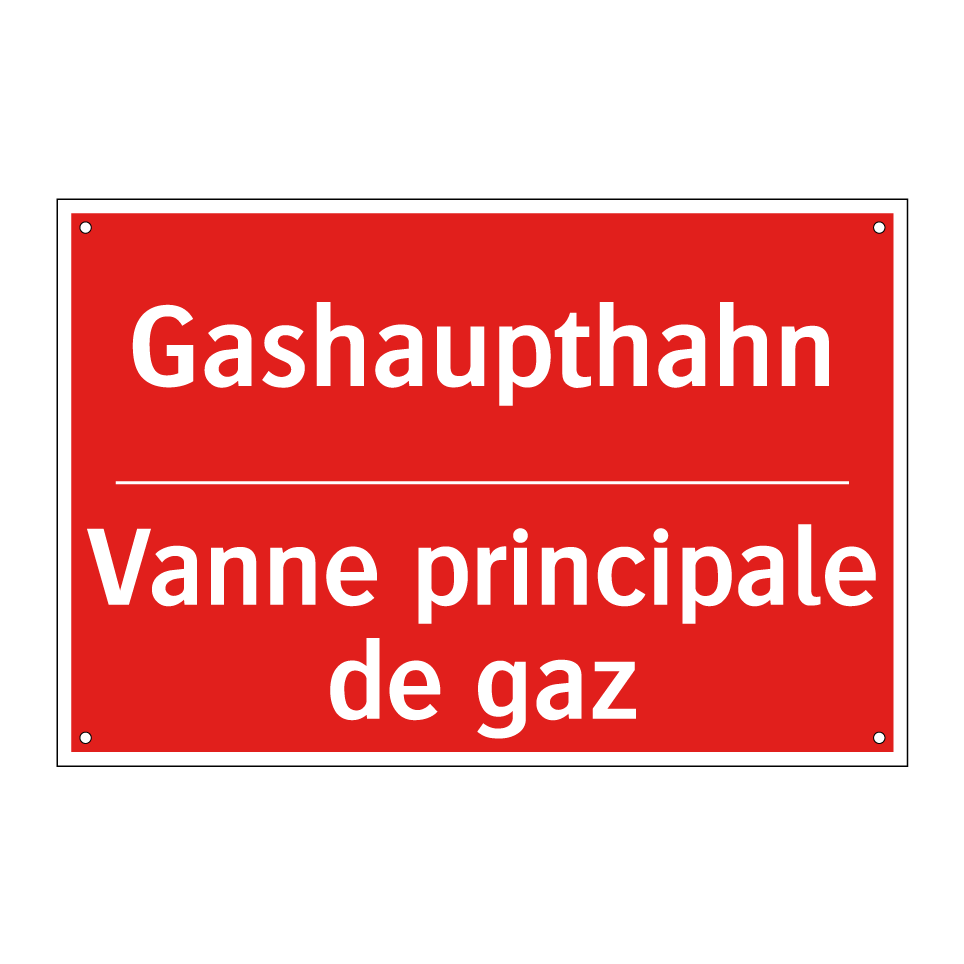 Gashaupthahn - Vanne principale de gaz