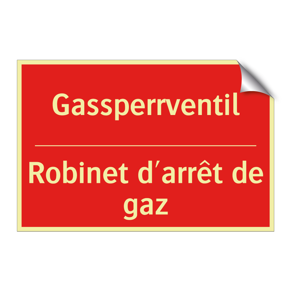 Gassperrventil - Robinet d'arrêt de gaz