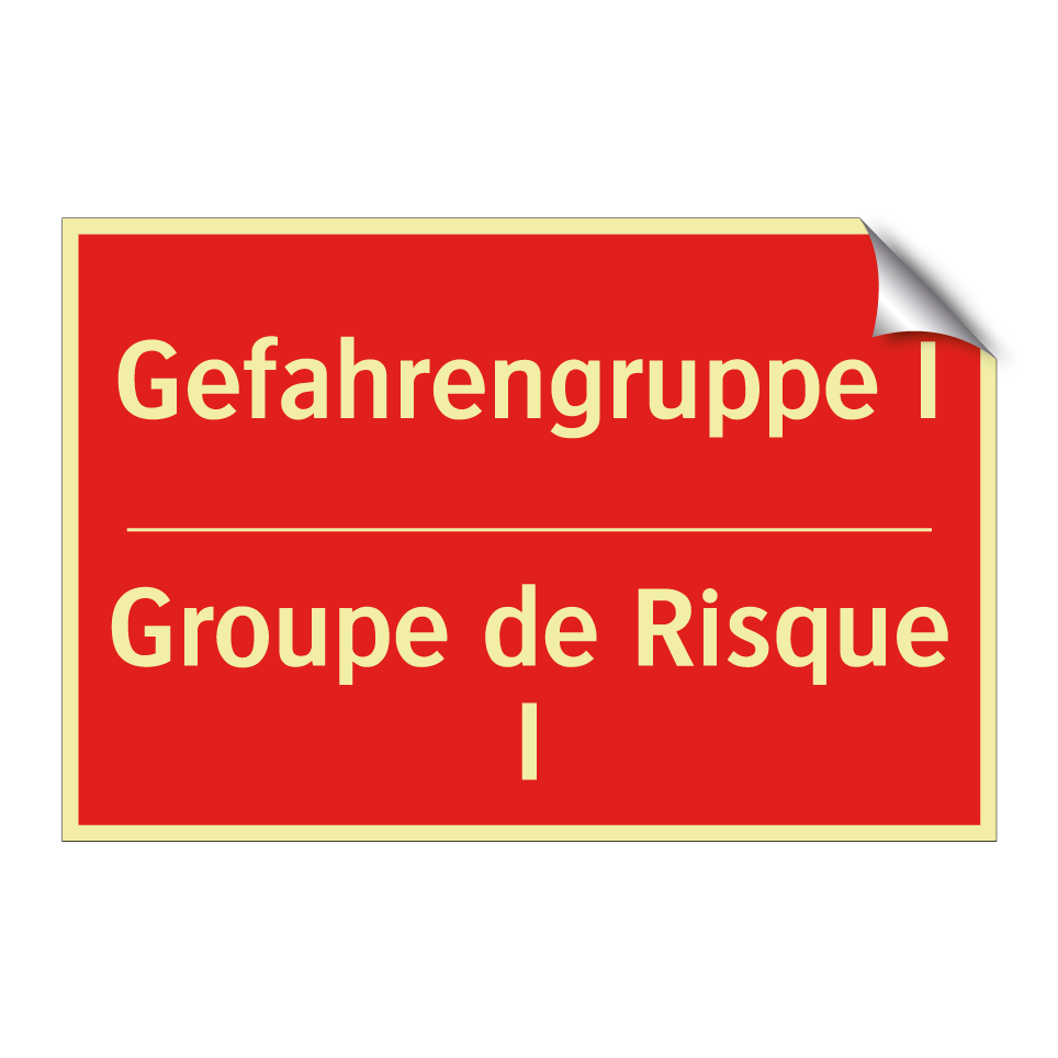 Gefahrengruppe I - Groupe de Risque I