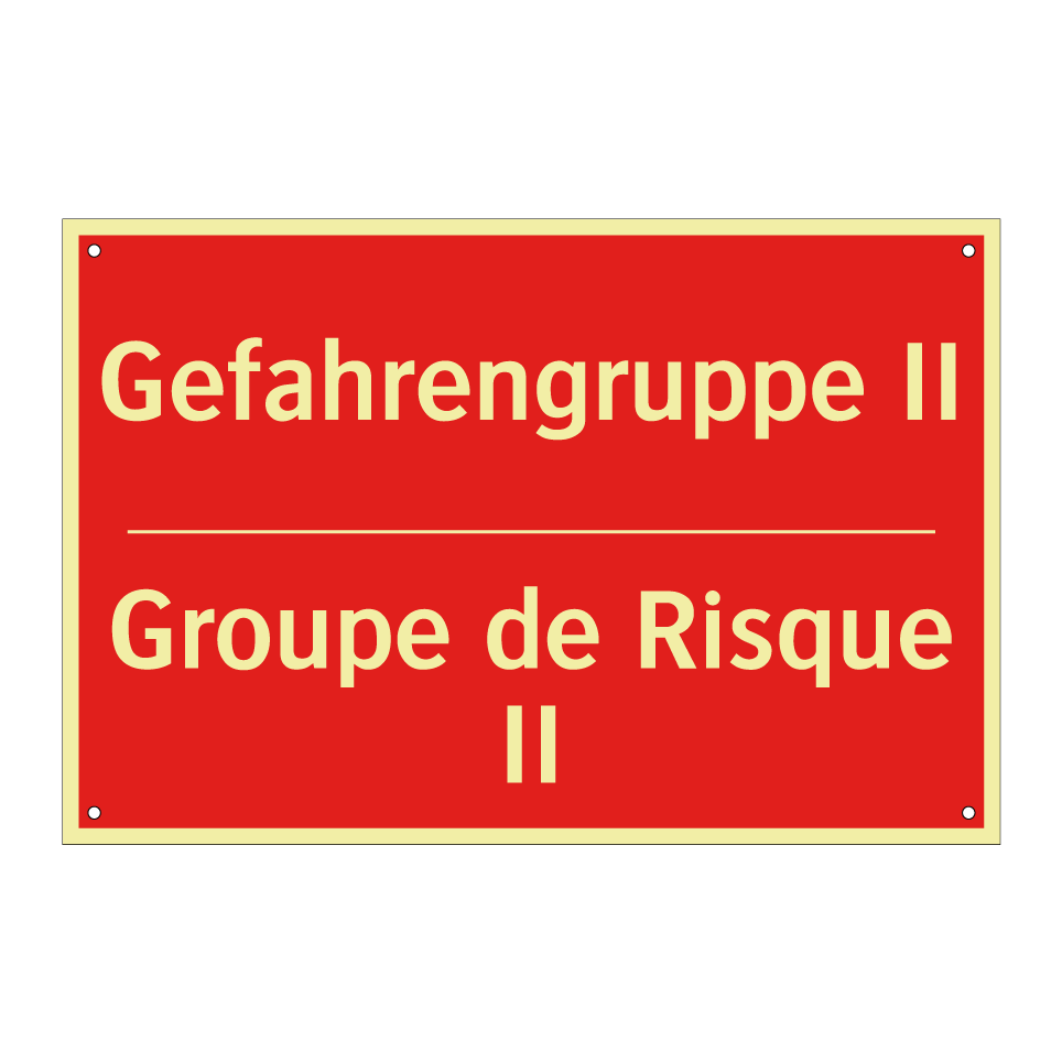 Gefahrengruppe II - Groupe de Risque II