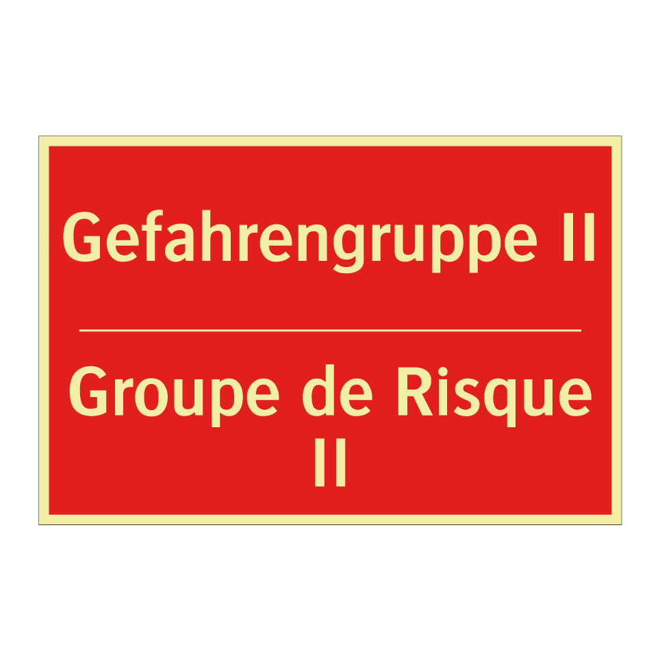 Gefahrengruppe II - Groupe de Risque II