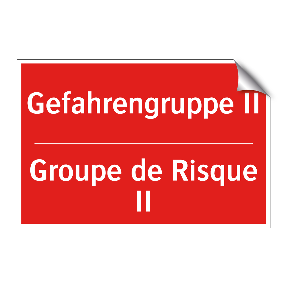 Gefahrengruppe II - Groupe de Risque II