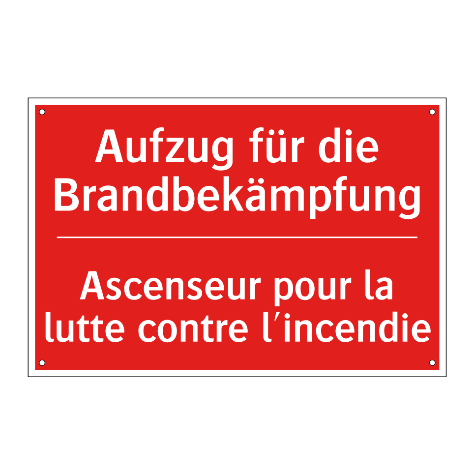 Aufzug für die Brandbekämpfung - Ascenseur pour la lutte contre  /.../