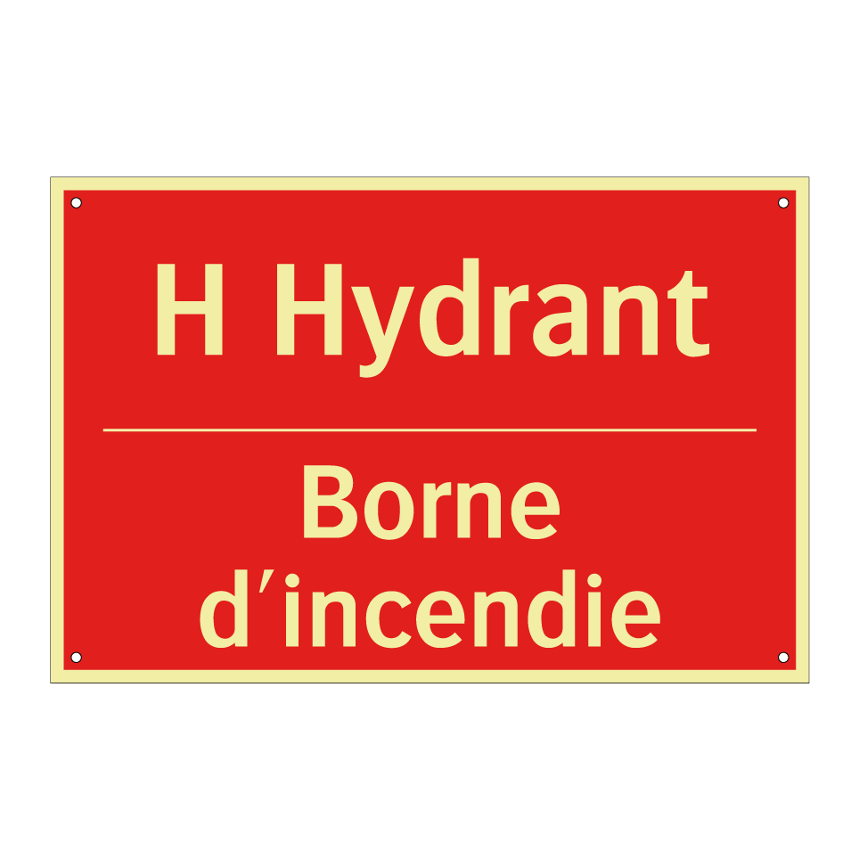 H Hydrant - Borne d'incendie