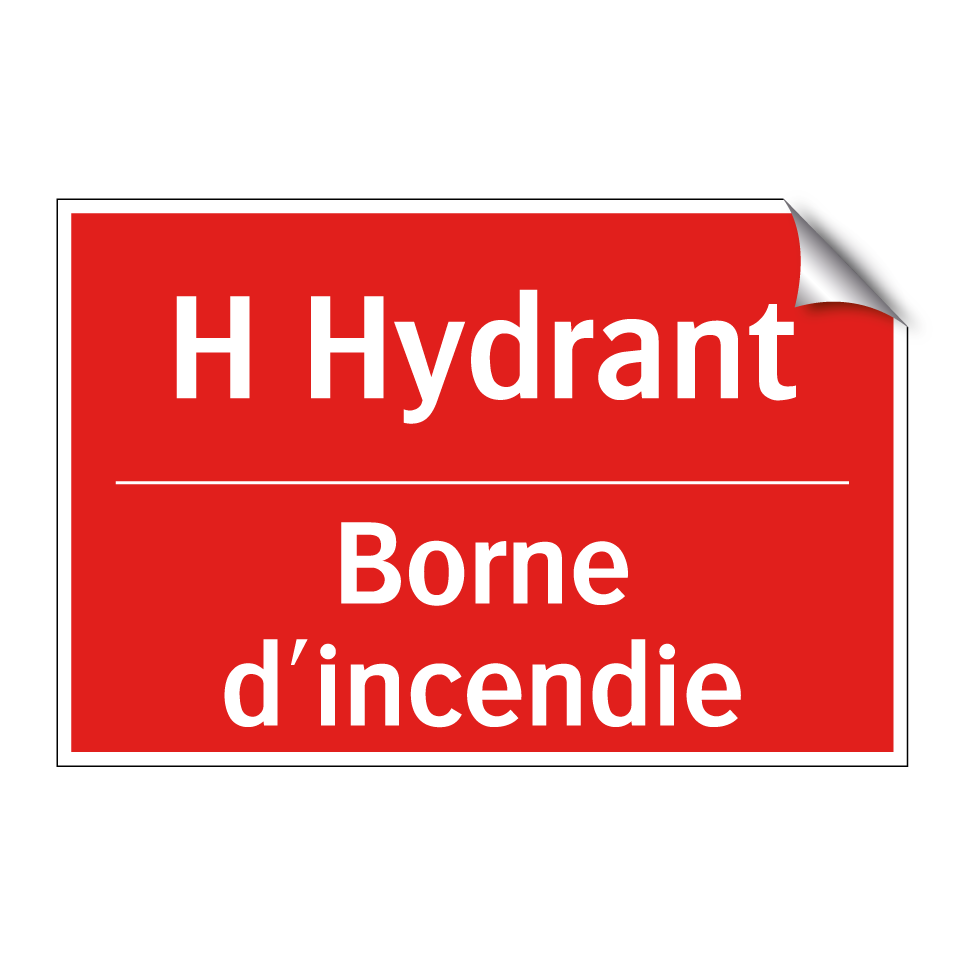 H Hydrant - Borne d'incendie