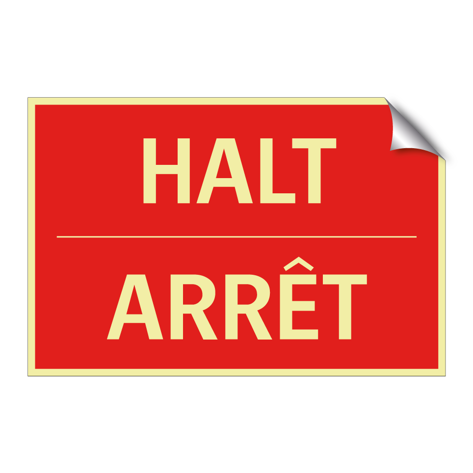 HALT - ARRÊT