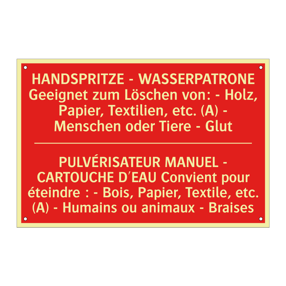 HANDSPRITZE - WASSERPATRONE Geeignet  /.../ - PULVÉRISATEUR MANUEL - CARTOUCHE  /.../