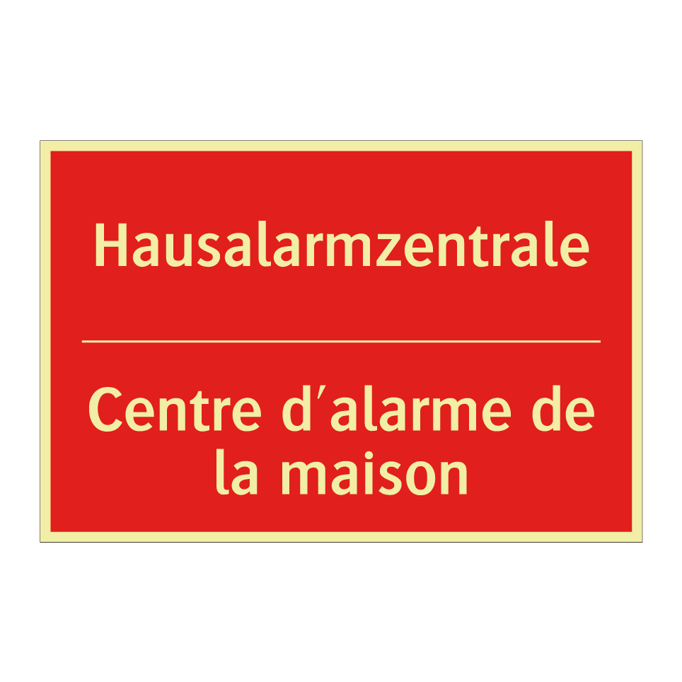 Hausalarmzentrale - Centre d'alarme de la maison