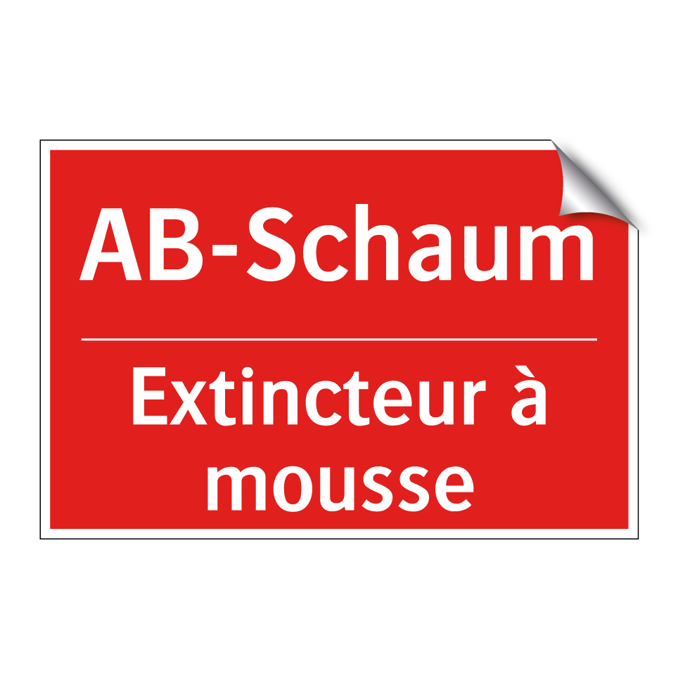 AB-Schaum - Extincteur à mousse
