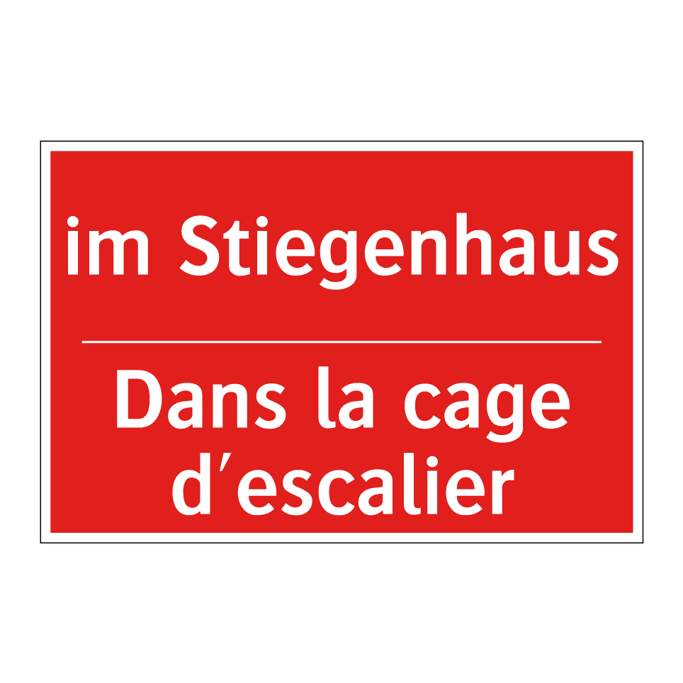 im Stiegenhaus - Dans la cage d'escalier