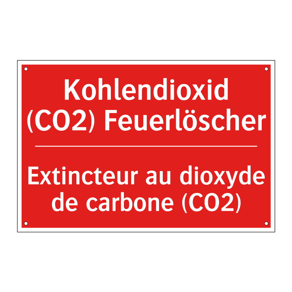 Kohlendioxid (CO2) Feuerlöscher /.../ - Extincteur au dioxyde de carbone  /.../