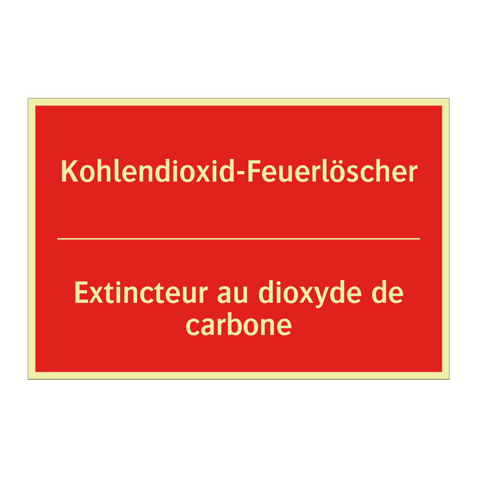 Kohlendioxid-Feuerlöscher - Extincteur au dioxyde de carbone /.../