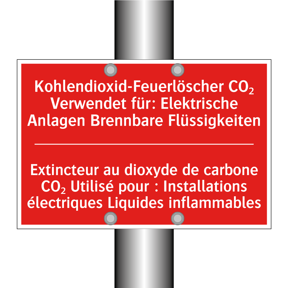 Kohlendioxid-Feuerlöscher CO₂  /.../ - Extincteur au dioxyde de carbone  /.../