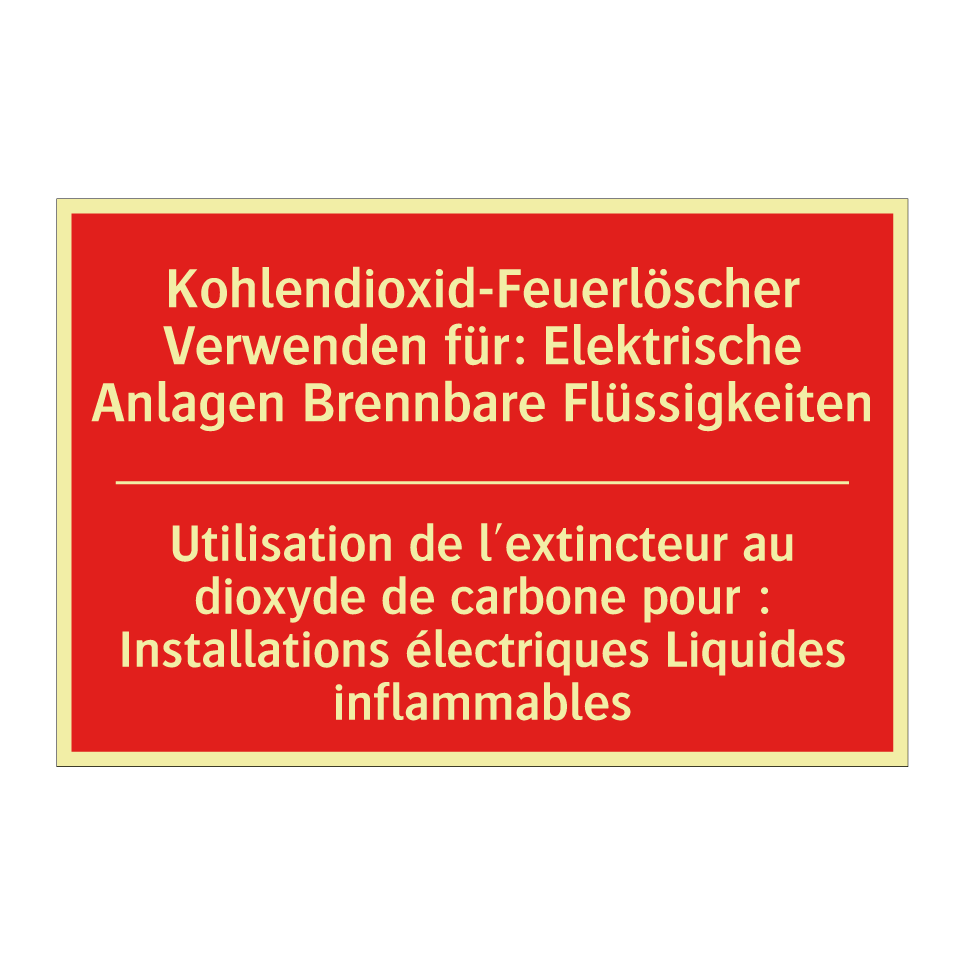 Kohlendioxid-Feuerlöscher Verwenden  /.../ - Utilisation de l'extincteur au  /.../