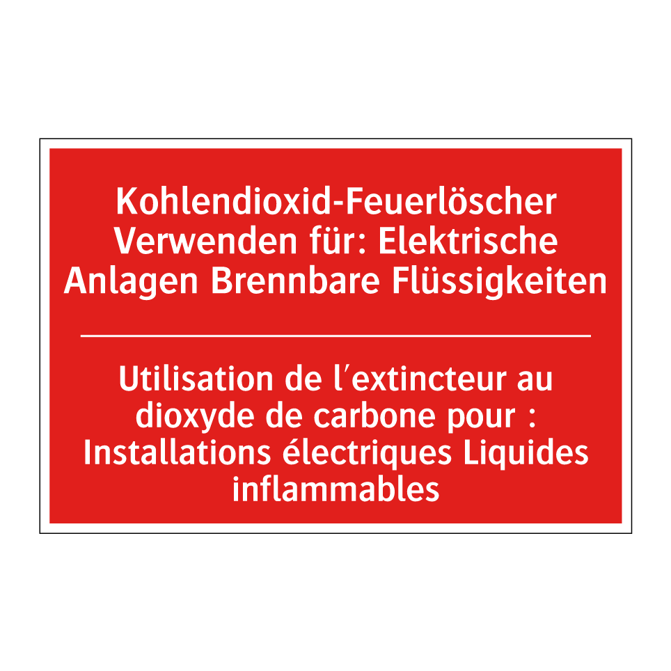 Kohlendioxid-Feuerlöscher Verwenden  /.../ - Utilisation de l'extincteur au  /.../