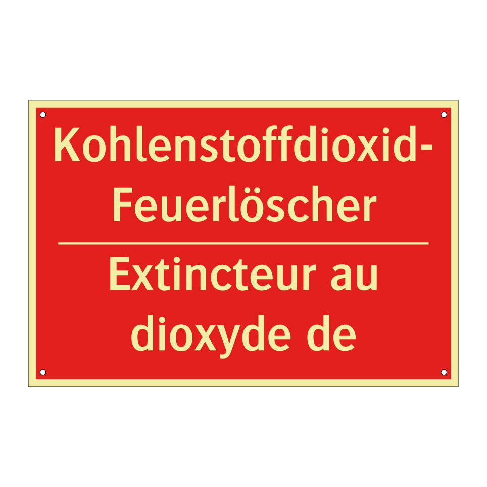 Kohlenstoffdioxid-Feuerlöscher - Extincteur au dioxyde de carbone /.../