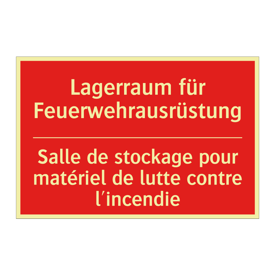Lagerraum für Feuerwehrausrüstung /.../ - Salle de stockage pour matériel  /.../
