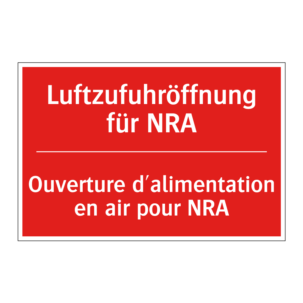 Luftzufuhröffnung für NRA - Ouverture d'alimentation en air  /.../