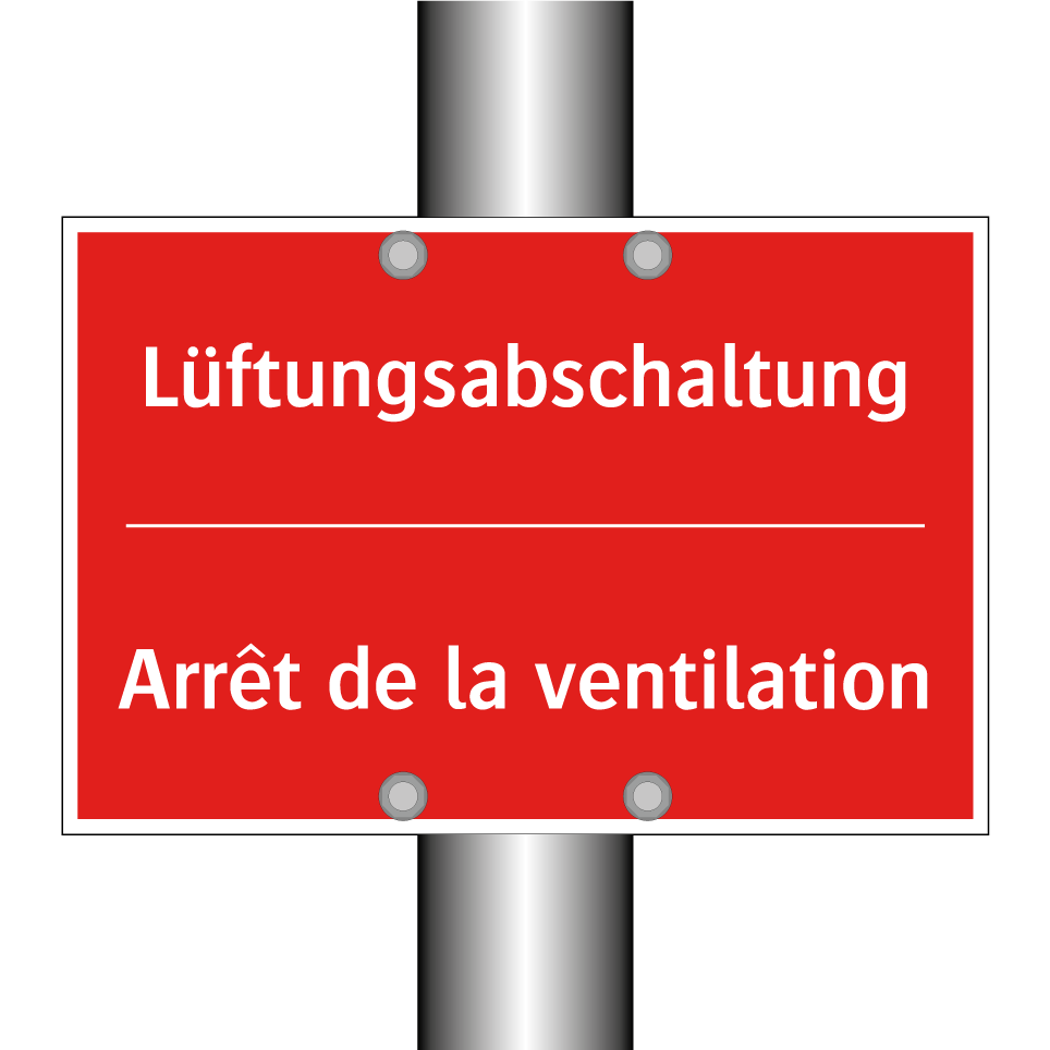 Lüftungsabschaltung - Arrêt de la ventilation