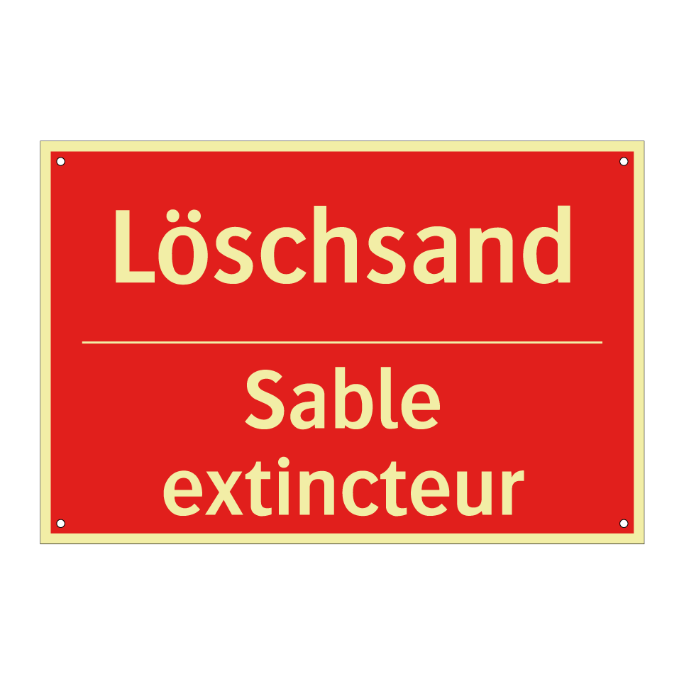 Löschsand - Sable extincteur