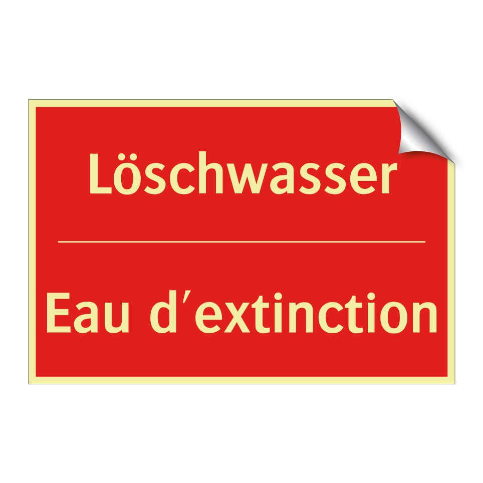 Löschwasser - Eau d'extinction
