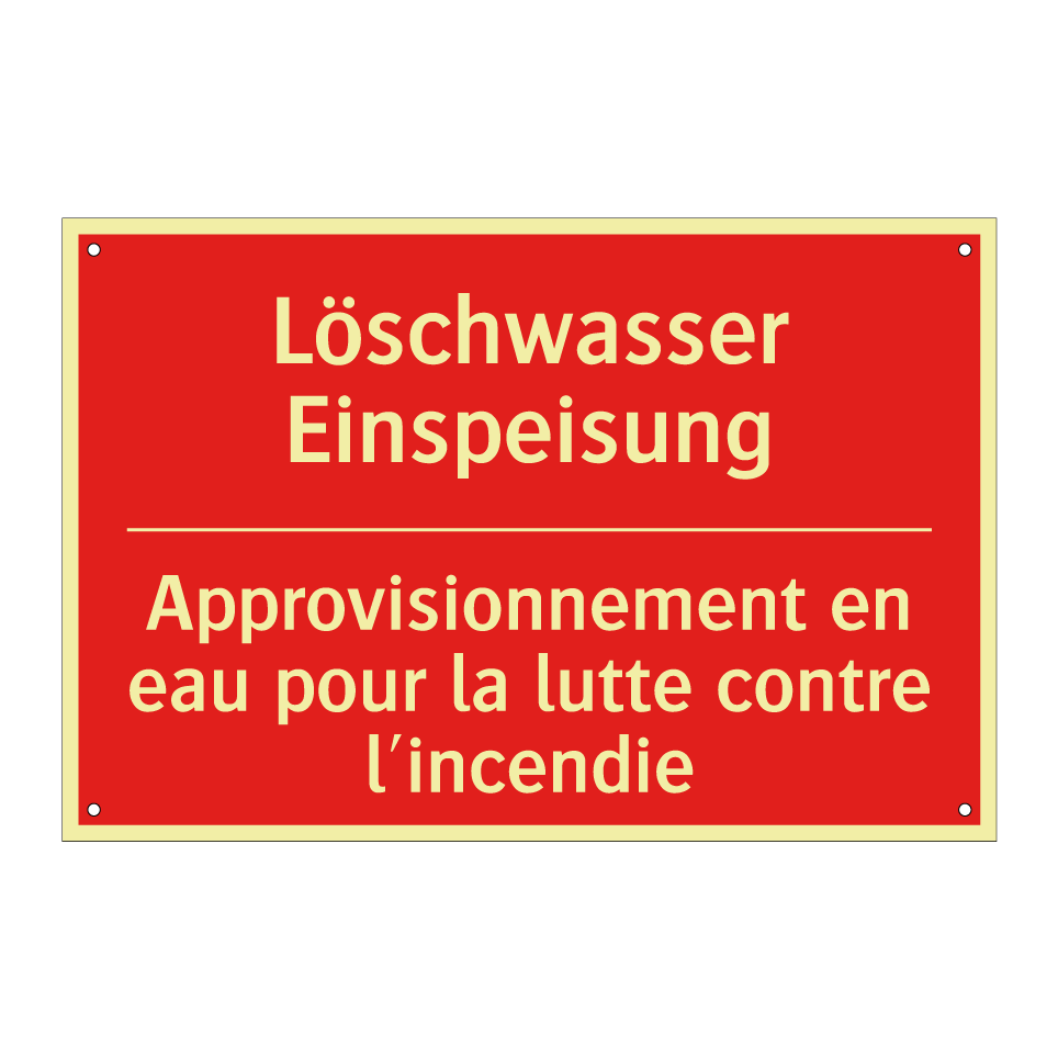 Löschwasser Einspeisung - Approvisionnement en eau pour  /.../