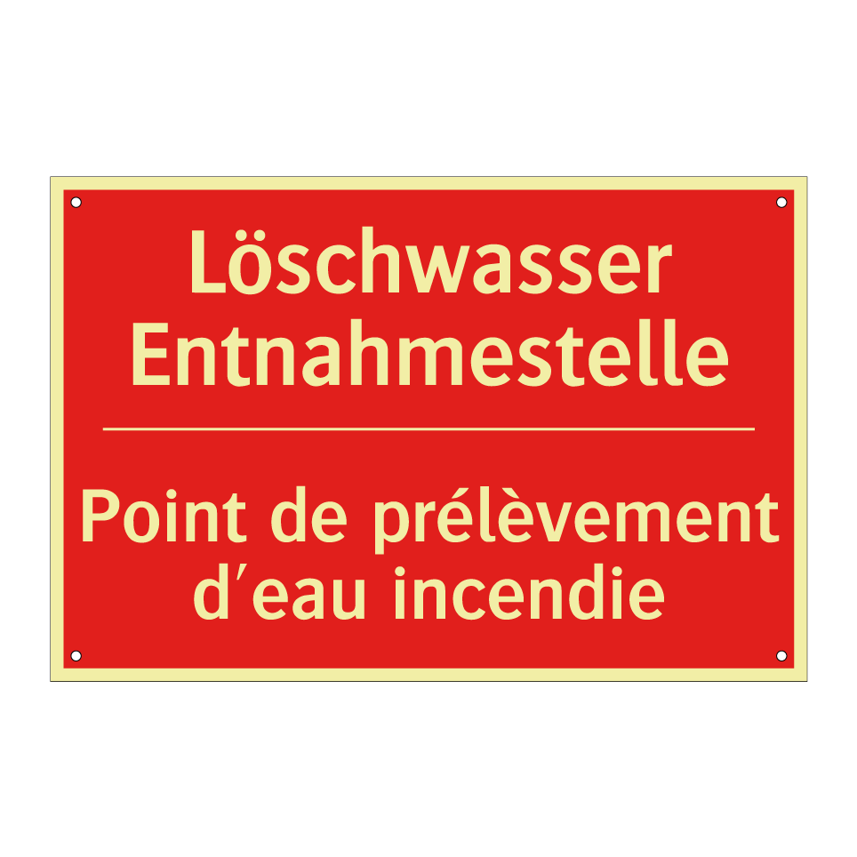 Löschwasser Entnahmestelle - Point de prélèvement d'eau incendie /.../