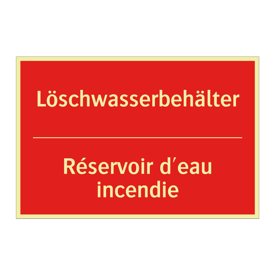 Löschwasserbehälter - Réservoir d'eau incendie