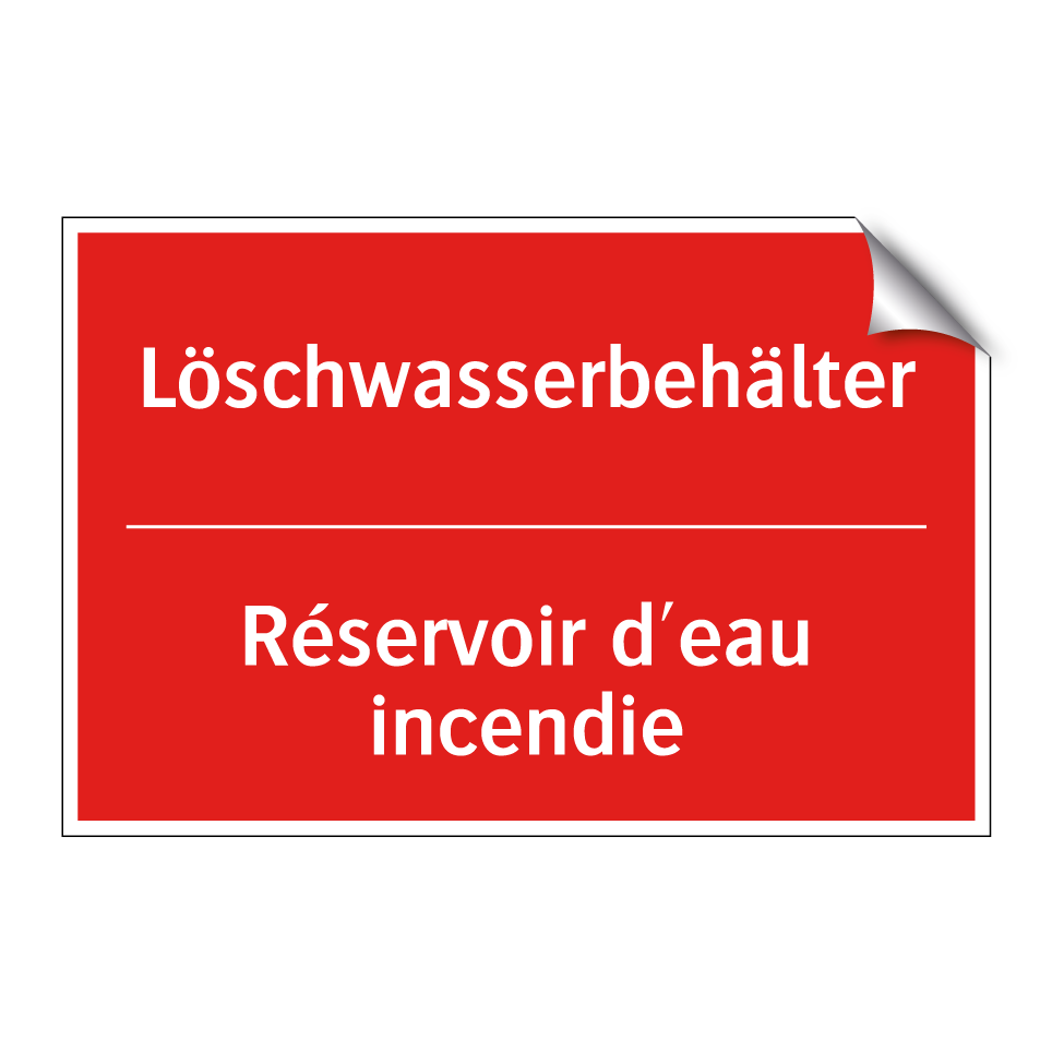 Löschwasserbehälter - Réservoir d'eau incendie