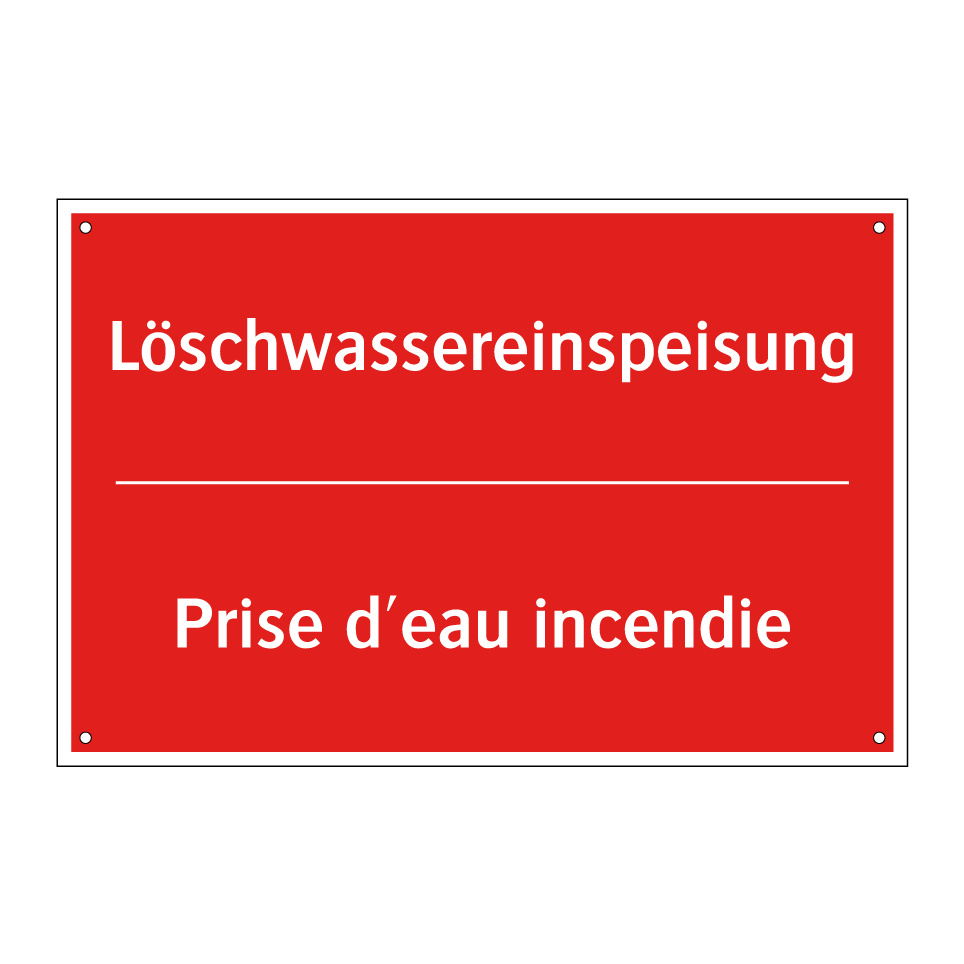 Löschwassereinspeisung - Prise d'eau incendie