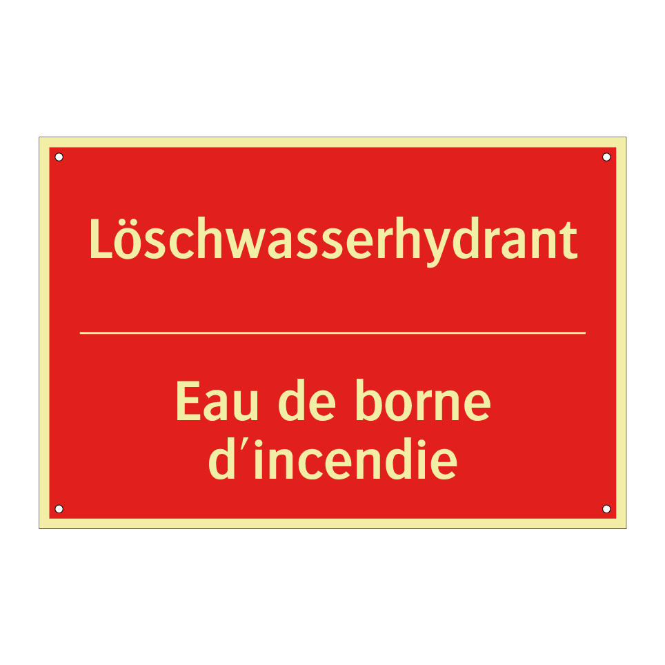 Löschwasserhydrant - Eau de borne d'incendie