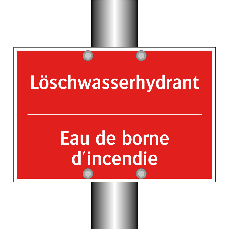 Löschwasserhydrant - Eau de borne d'incendie