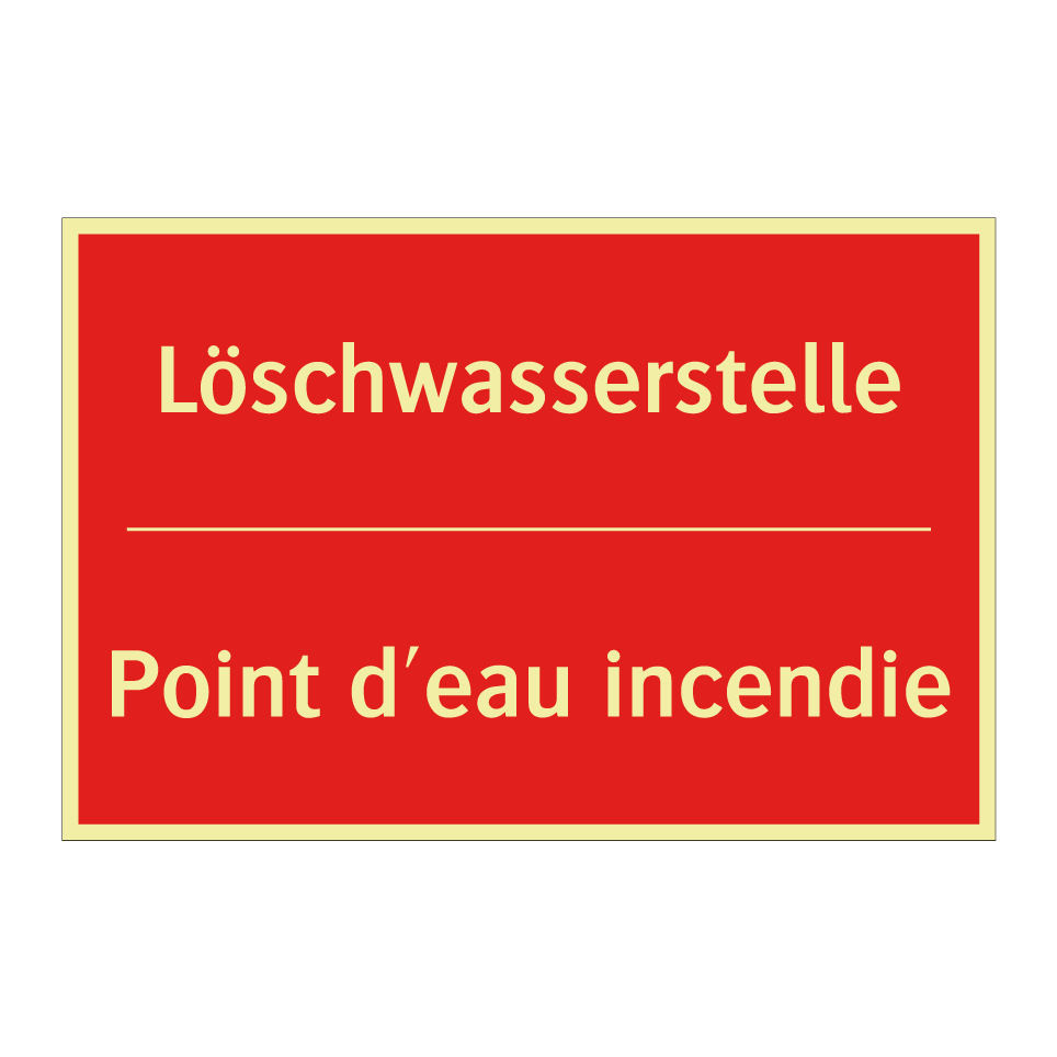 Löschwasserstelle - Point d'eau incendie