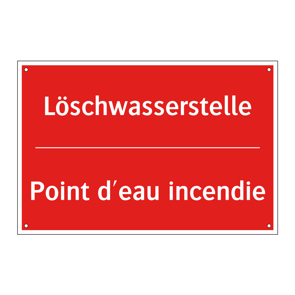 Löschwasserstelle - Point d'eau incendie