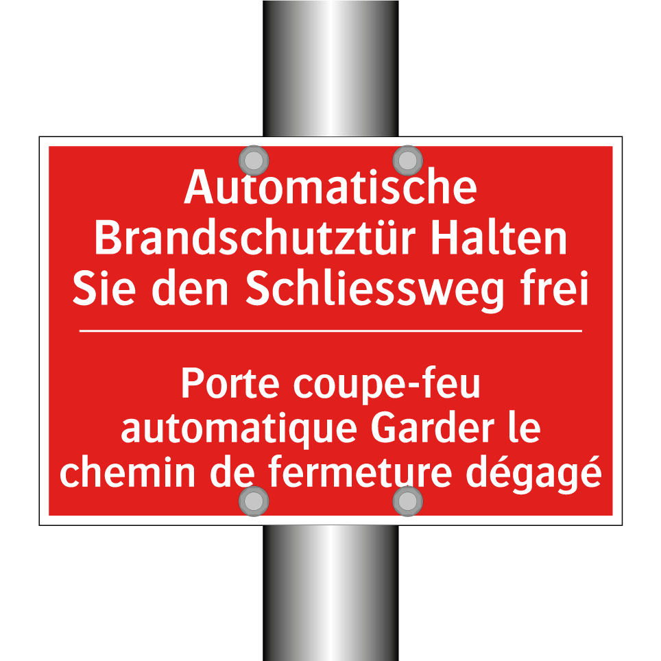 Automatische Brandschutztür Halten  /.../ - Porte coupe-feu automatique Garder  /.../