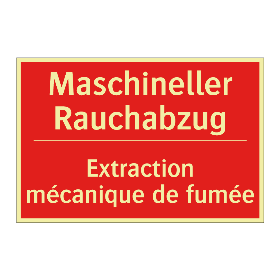 Maschineller Rauchabzug - Extraction mécanique de fumée