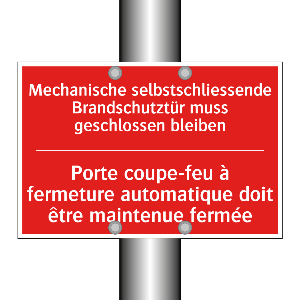 Mechanische selbstschließende  /.../ - Porte coupe-feu à fermeture automatique  /.../