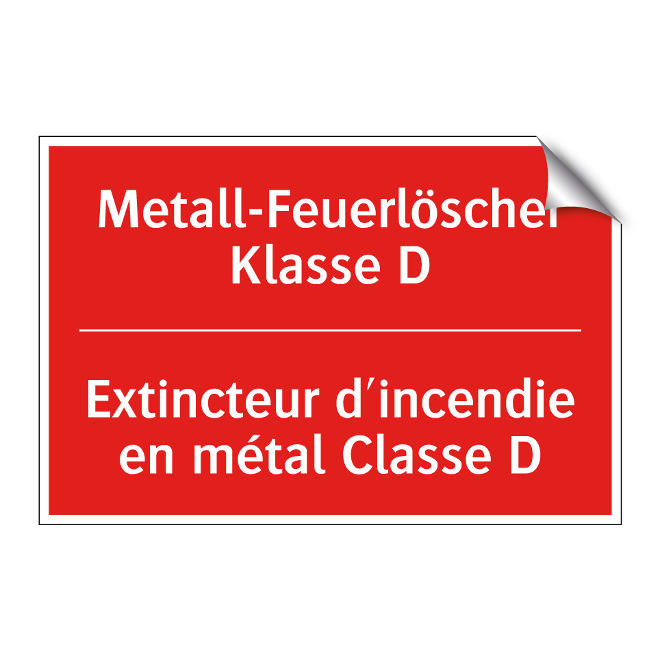 Metall-Feuerlöscher Klasse D - Extincteur d'incendie en métal  /.../