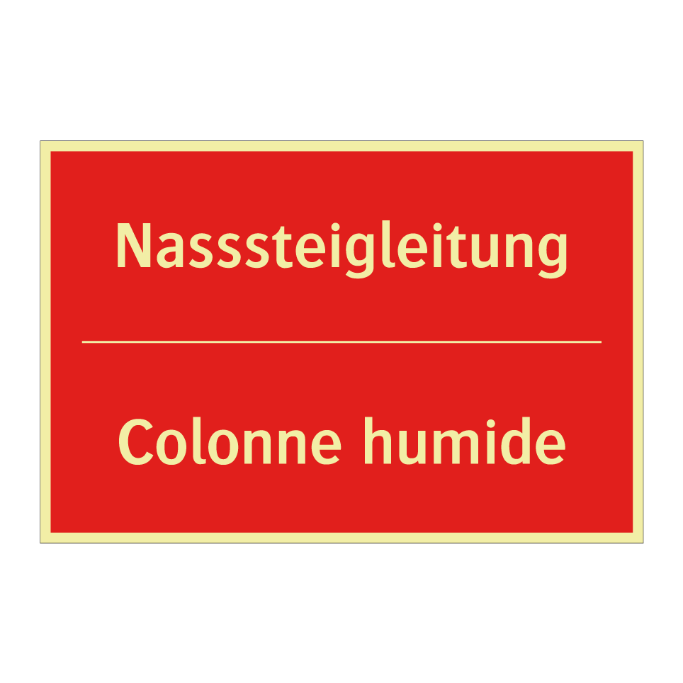 Nasssteigleitung - Colonne humide