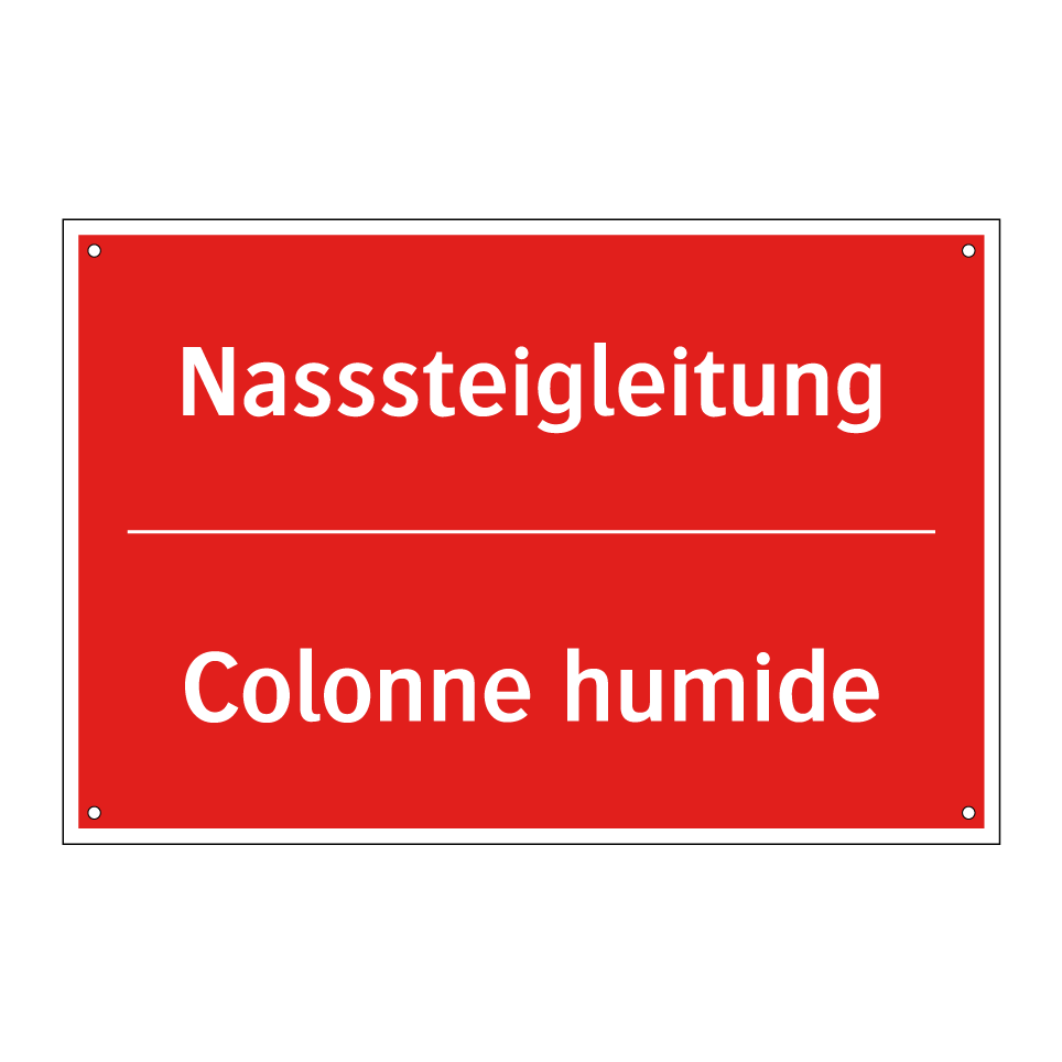 Nasssteigleitung - Colonne humide